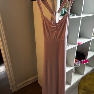 Oh Polly Elegant Pink Maxi Dress